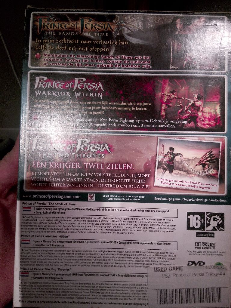 Prince Of Persia Trilogy - Sony PlayStation 2 (PS2) video game collectible [Barcode 3307211659506] - Main Image 2