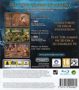 Prince of Persia Trilogy - Sony PlayStation 3 (PS3) (Ubisoft - 1) video game collectible [Barcode 3307219904462] - Main Image 2