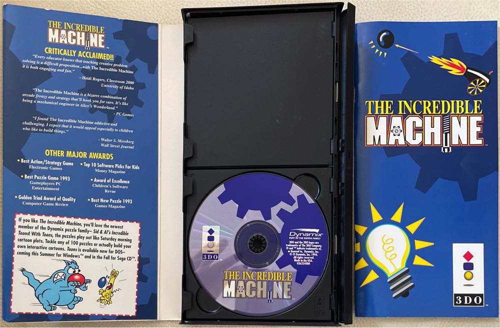 The Incredible Machine - 3DO (Dynamix) video game collectible [Barcode 020626036351] - Main Image 3
