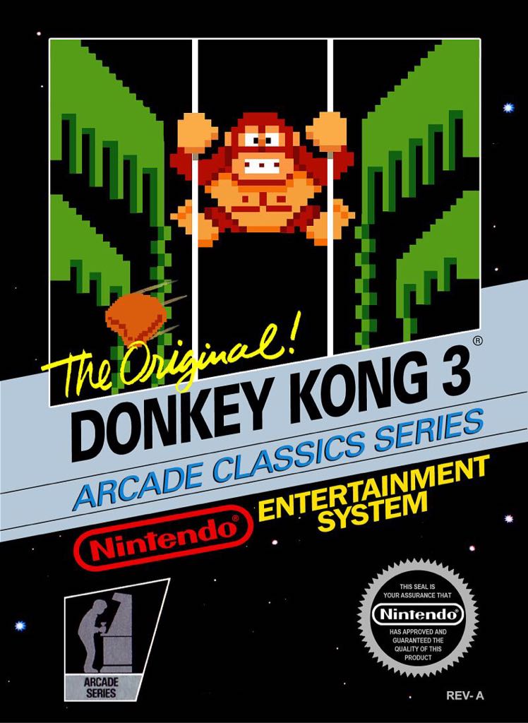 Donkey Kong 3 - Nintendo Entertainment System (NES) (Nintendo) video game collectible - Main Image 1