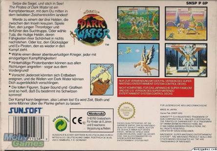 The Pirates Of Dark Water - Sega Mega Drive (SunSoft - 1) video game collectible [Barcode 020763113113] - Main Image 2
