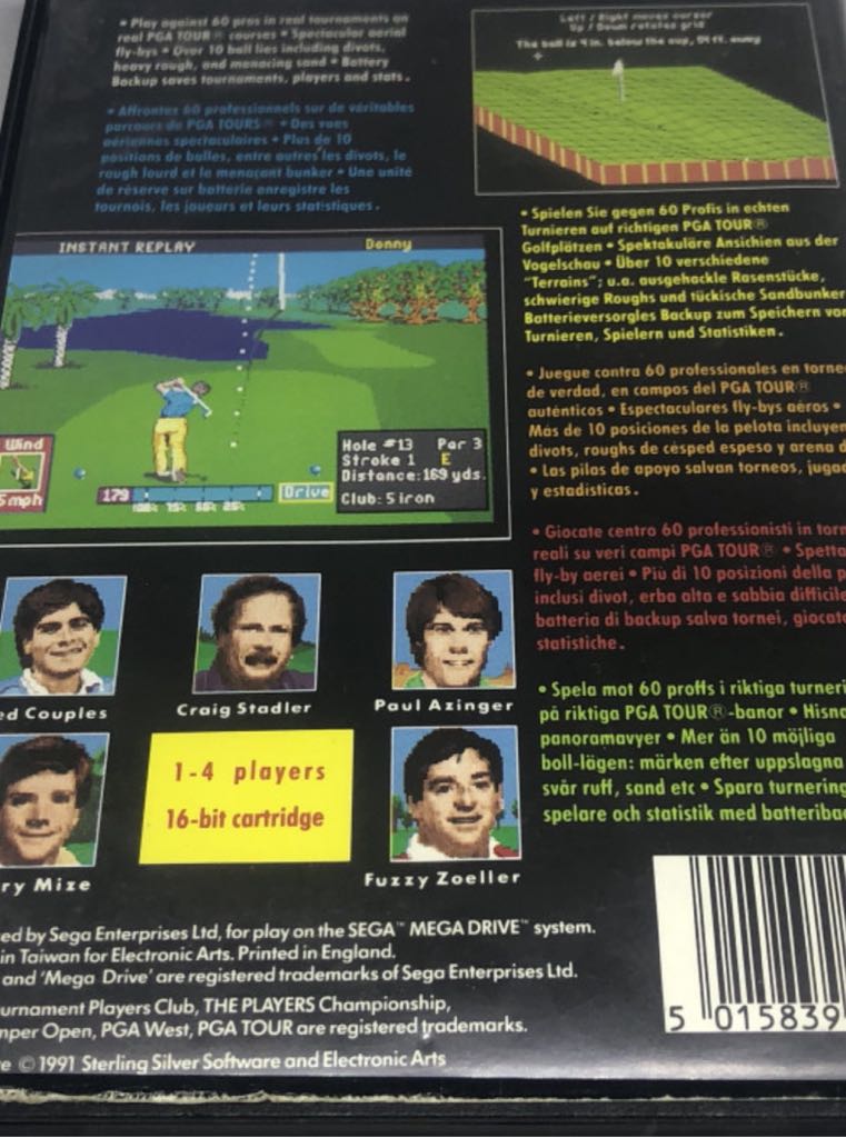 PGA Tour Golf - Sega Mega Drive (Electronic Arts/EA Games) video game collectible [Barcode 06875275] - Main Image 2