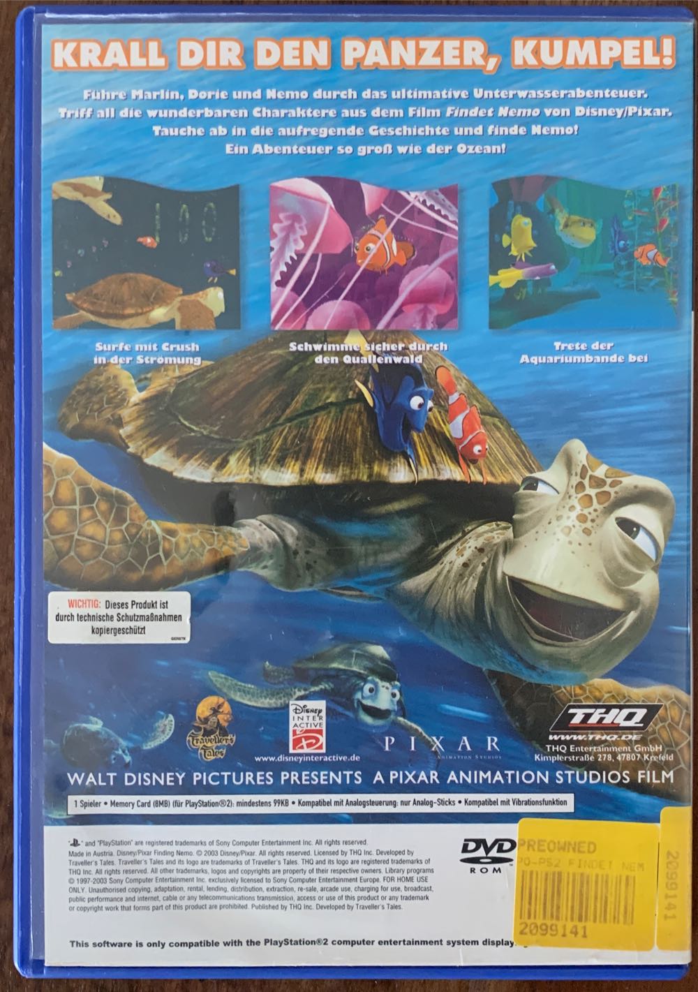 Findet Nemo - Sony PlayStation 2 (PS2) (THQ) video game collectible [Barcode 4005209047241] - Main Image 2