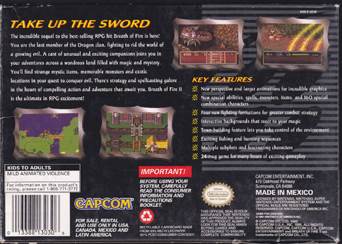 Breath Of Fire - Nintendo 3DS Virtual Console (Capcom Co., Ltd. - 1) video game collectible [Barcode 094689141048] - Main Image 2