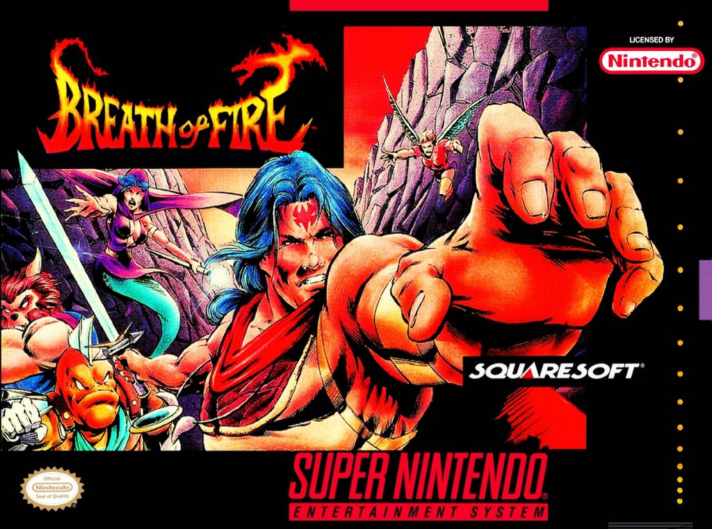 Breath Of Fire - Nintendo Super Nintendo Entertainment System (SNES) video game collectible - Main Image 1
