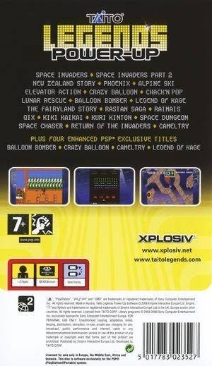 Taito Legends Power Up - Sony PlayStation Portable (PSP) (Taito - 1-2) video game collectible [Barcode 5017783027853] - Main Image 2