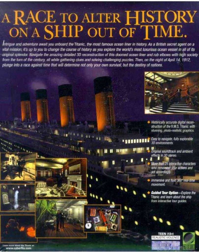 Titanic Adventure Out Of Time - PC (1) video game collectible [Barcode 051581021489] - Main Image 2