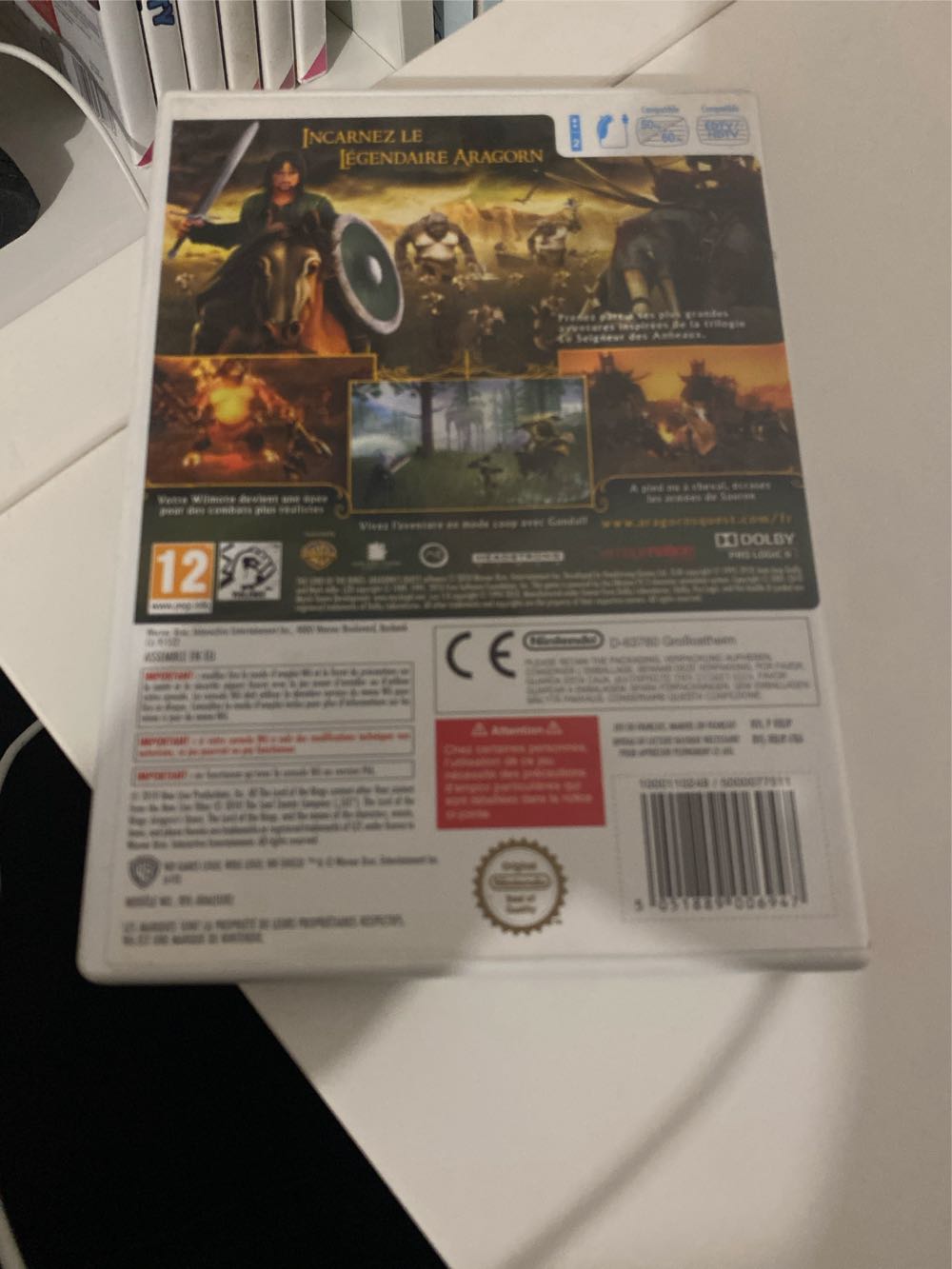 WII / Le Seigneur Des Anneaux La Quete D’Aragorn - Nintendo Wii (1-2) video game collectible [Barcode 5051889006947] - Main Image 2
