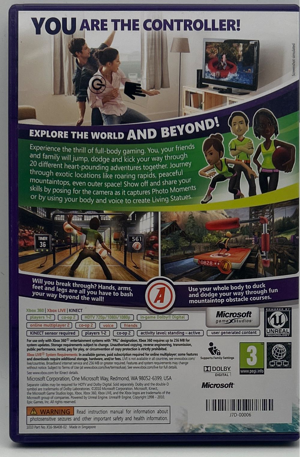 Kinect Adventures! - Microsoft Xbox 360 video game collectible - Main Image 2