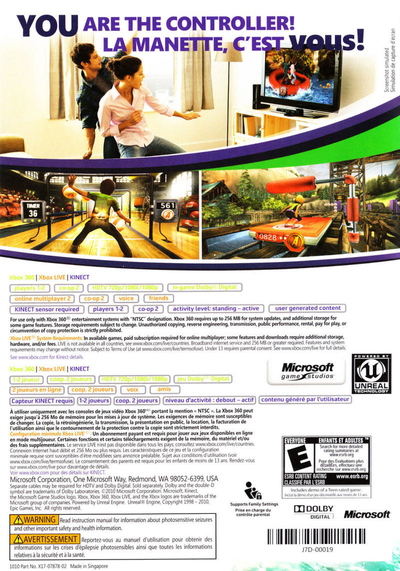 Kinect Adventures - Microsoft Xbox 360 (Microsoft Game Studios - 2) video game collectible - Main Image 2