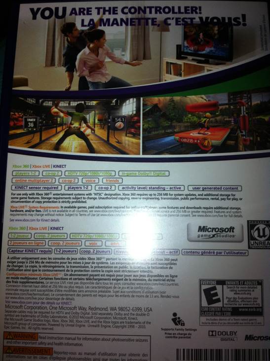 Kinect Adventures - Microsoft Xbox 360 video game collectible - Main Image 2