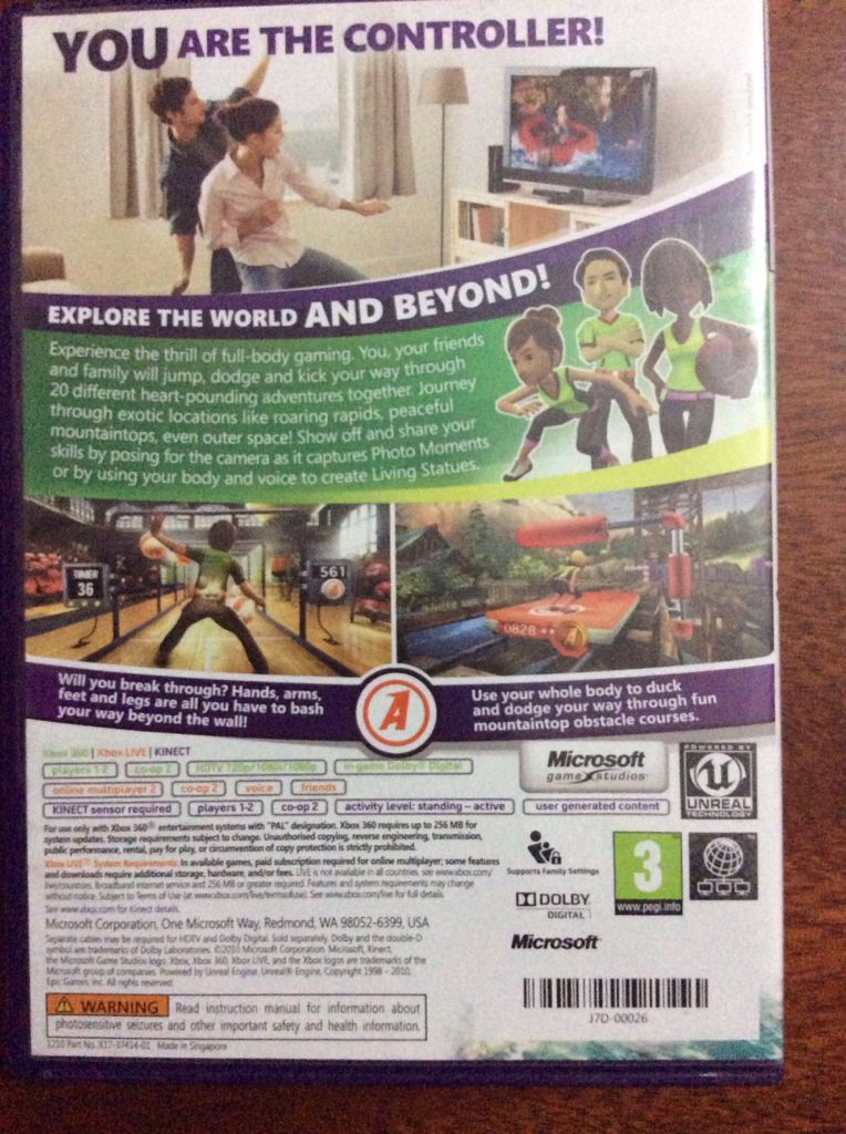 Kinect Adventures - Microsoft Xbox 360 video game collectible - Main Image 2