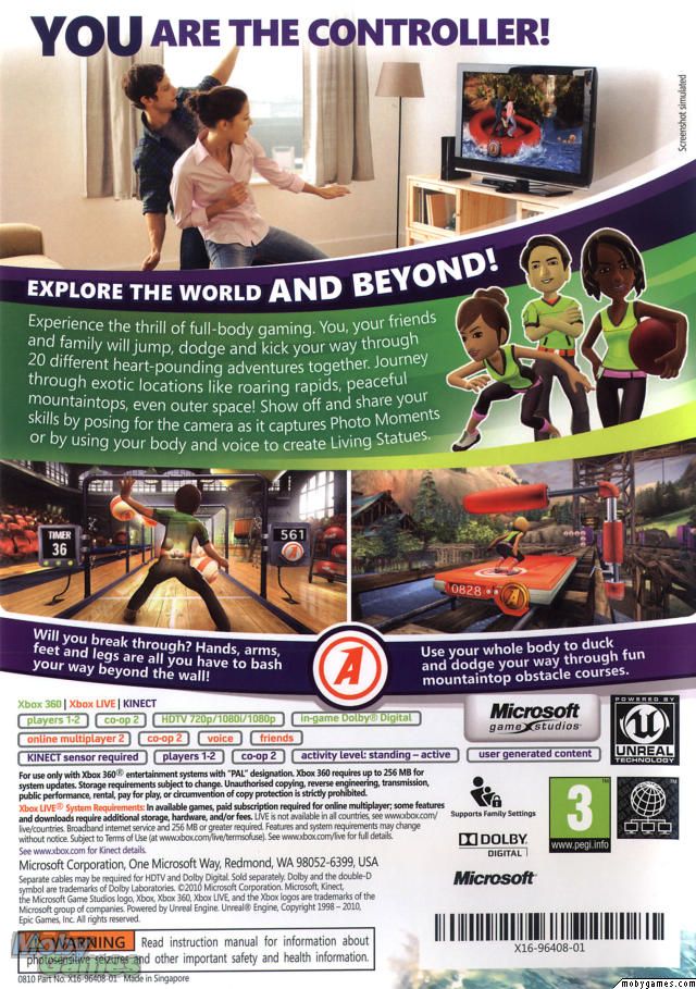 Kinect Adventures - Microsoft Xbox 360 (2) video game collectible - Main Image 2
