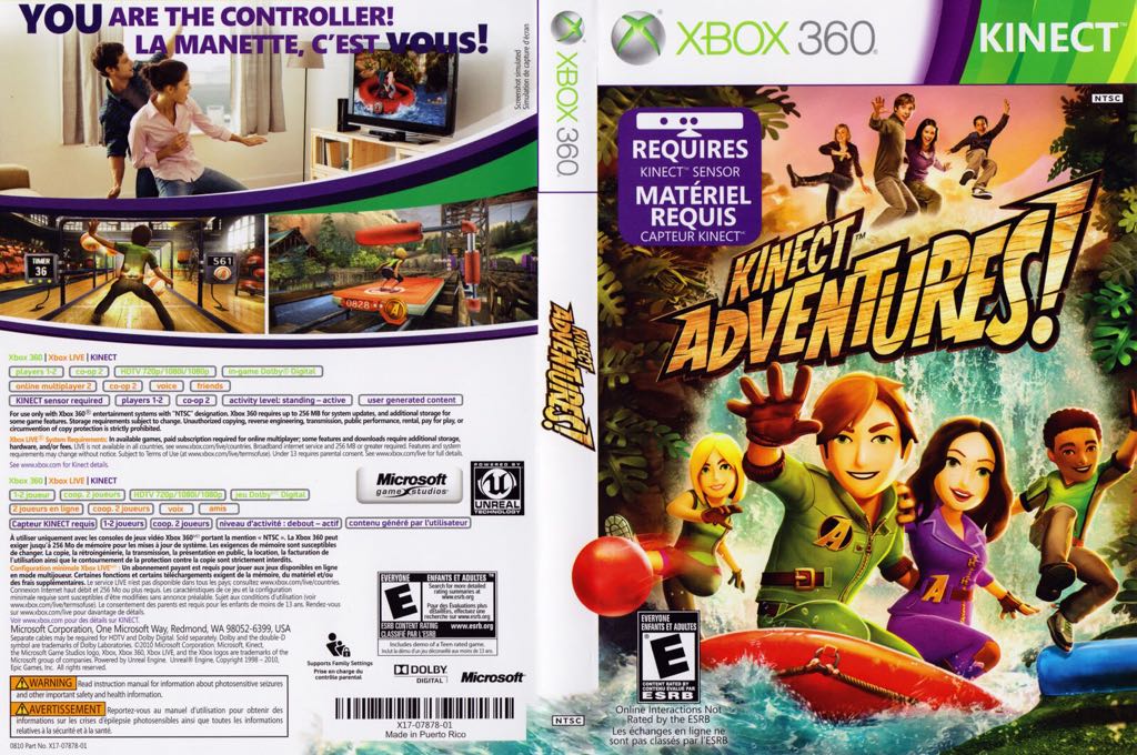 Kinect Adventures - Microsoft Xbox 360 video game collectible - Main Image 2
