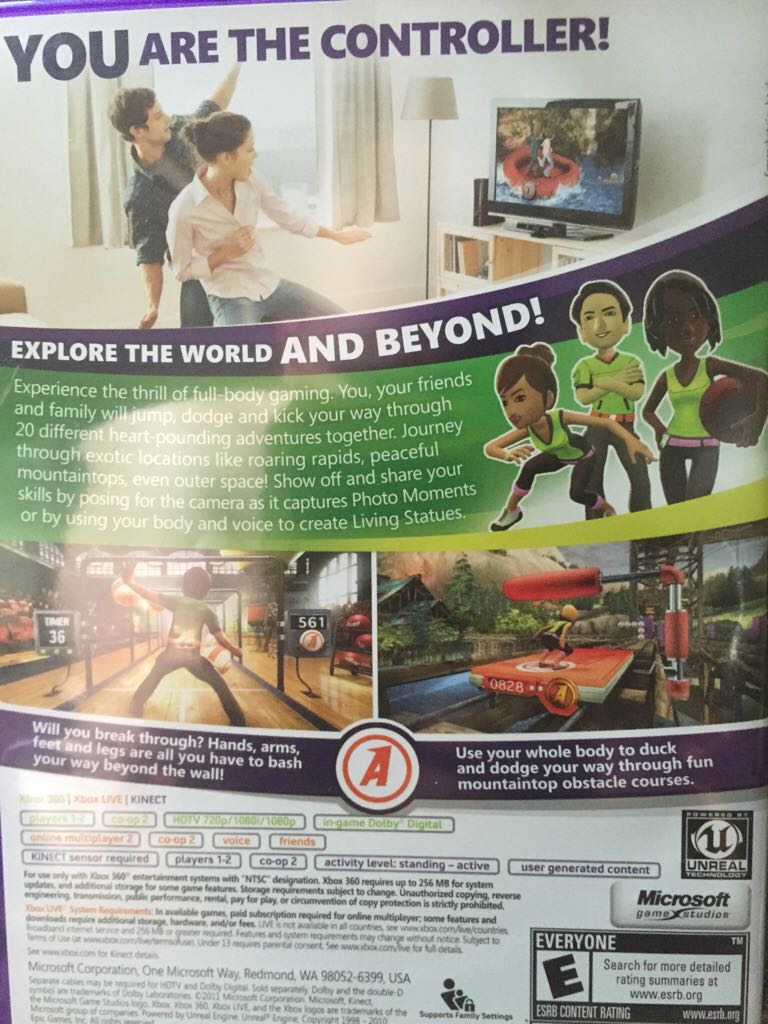 Kinect Adventures - Microsoft Xbox 360 (Microsoft Game Studios - 2) video game collectible - Main Image 2