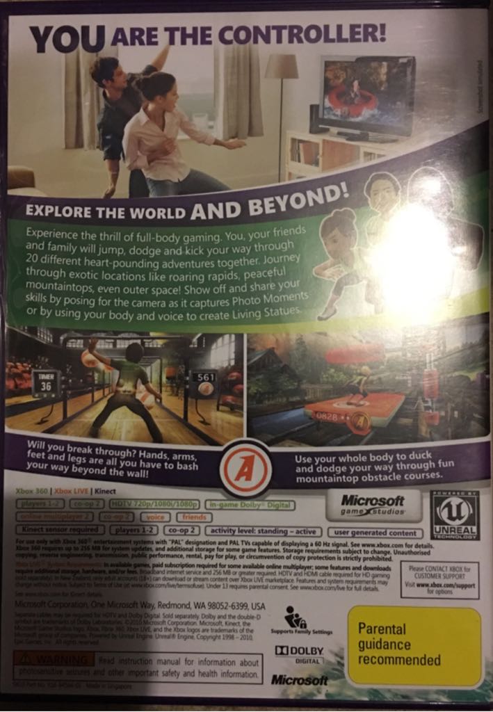 Kinect Adventures - Microsoft Xbox 360 video game collectible - Main Image 2