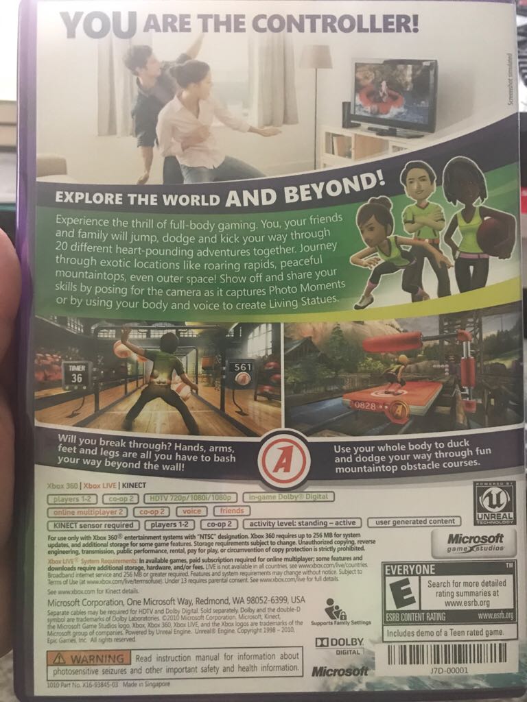 Kinect Adventures - Microsoft Xbox 360 video game collectible - Main Image 2