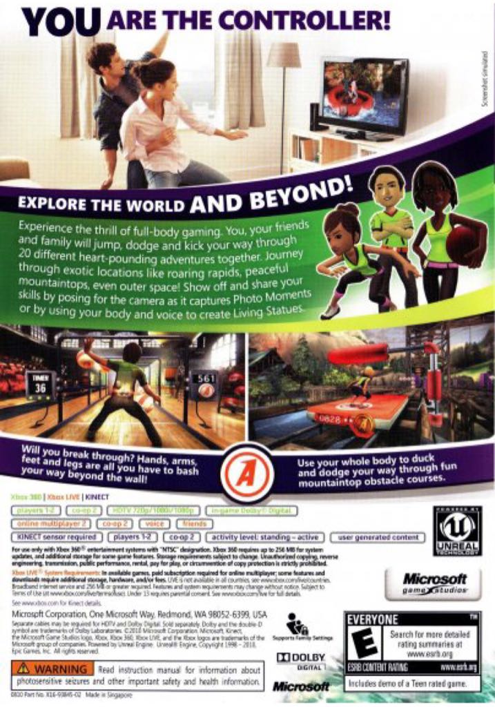 Kinect Adventures - Microsoft Xbox 360 video game collectible - Main Image 2