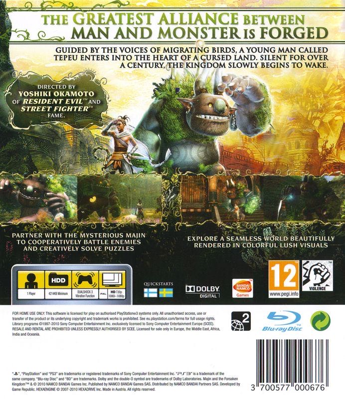 Majin and the Forsaken Kingdom - Microsoft Xbox 360 (ban dai - 1) video game collectible [Barcode 3700577000775] - Main Image 2