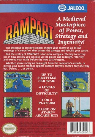 Rampart - Nintendo Entertainment System (NES) (Jaleco) video game collectible - Main Image 2