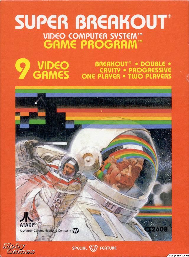 Super Breakout - Atari 2600 video game collectible - Main Image 1