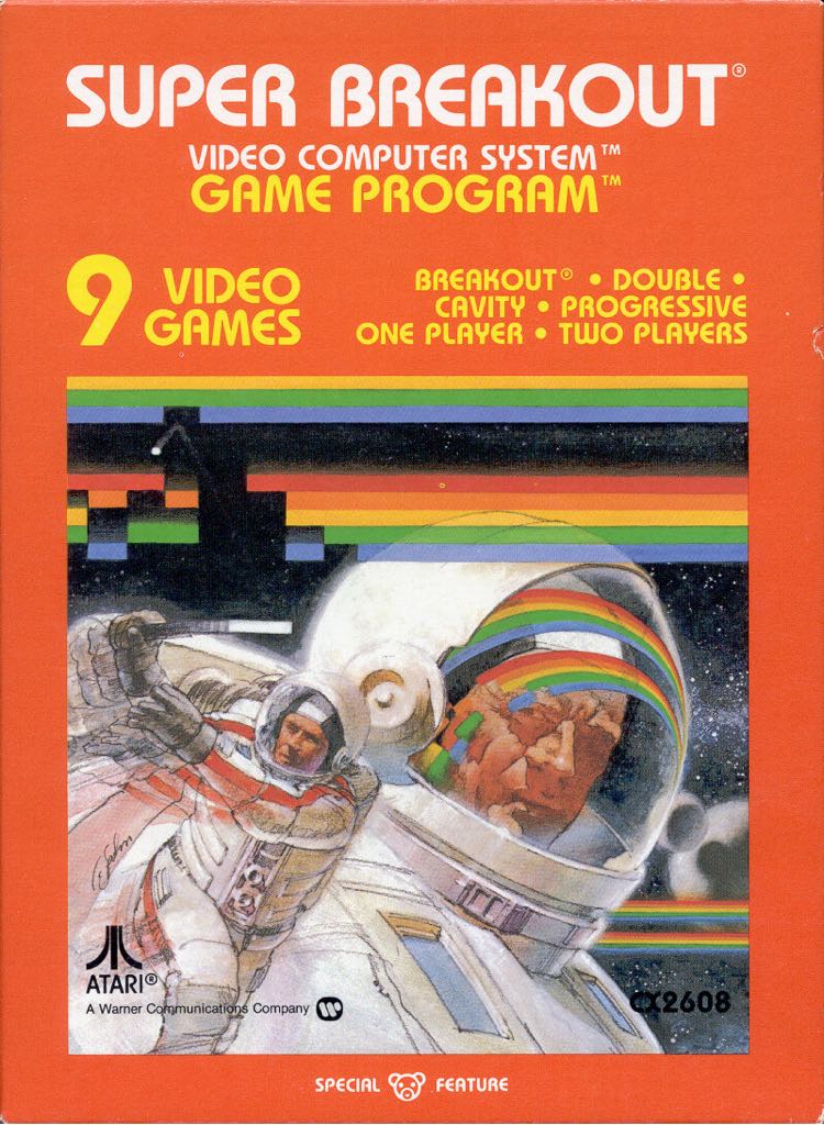 Super Breakout - Atari 2600 video game collectible - Main Image 1