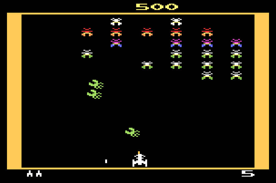 Galaxian - Atari 2600 (Atari, Inc. - 2) video game collectible [Barcode 077000026842] - Main Image 4