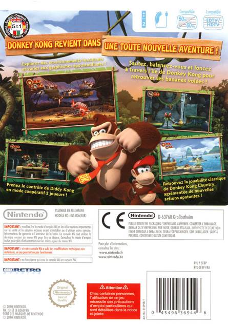 Donkey Kong Country Returns - Nintendo Wii (Nintendo - 2) video game collectible [Barcode 045496369439] - Main Image 2