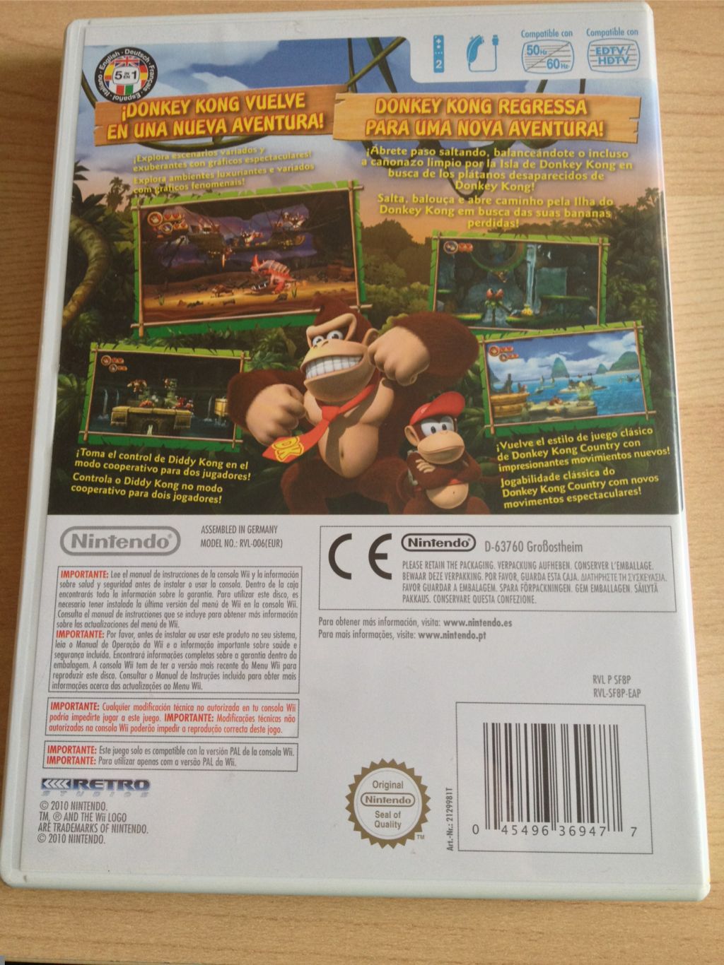 Donkey Kong Country Returns - Nintendo Wii (Nindendo - 1) video game collectible - Main Image 2