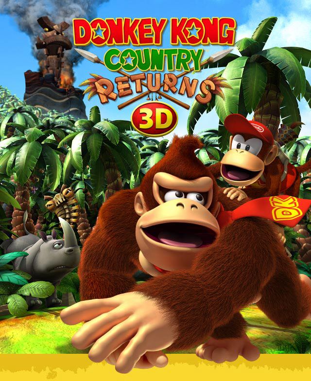 Donkey Kong Country Returns - Nintendo 3DS (Nintendo) video game collectible - Main Image 2
