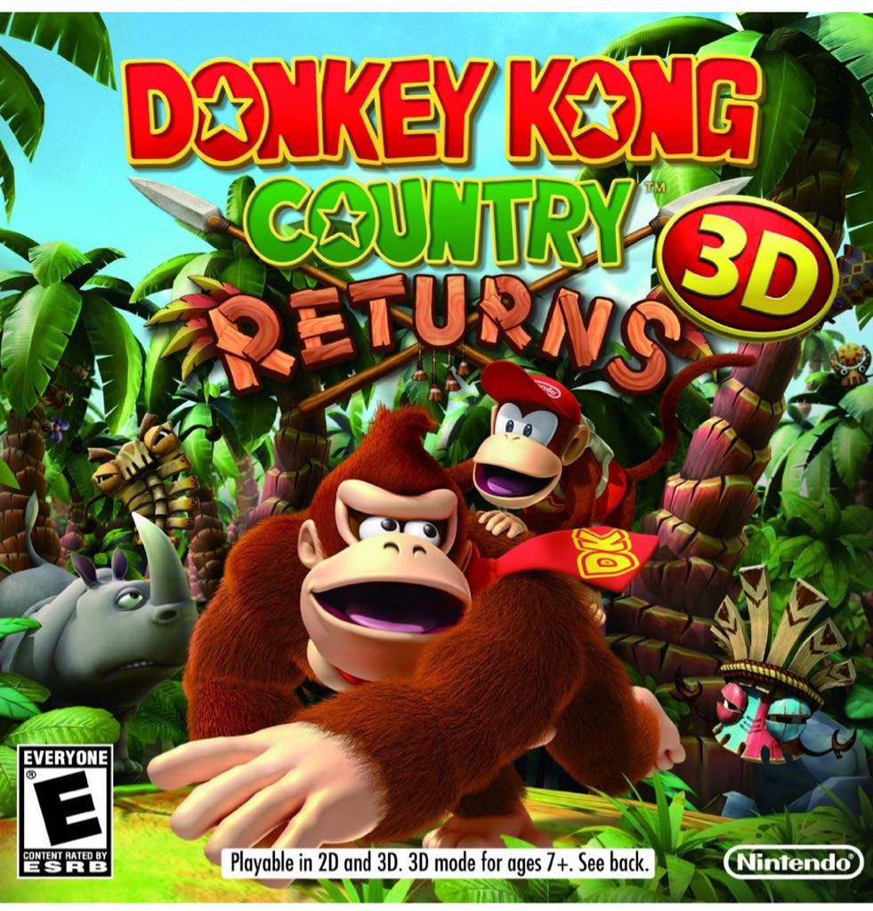 Donkey Kong Country Returns - Nintendo 3DS (Nintendo - 1) video game collectible - Main Image 1