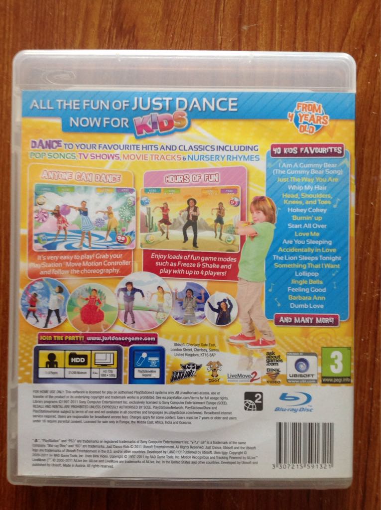 Just Dance Kids(kids) - Sony PlayStation 3 (PS3) video game collectible [Barcode 3307215591321] - Main Image 2