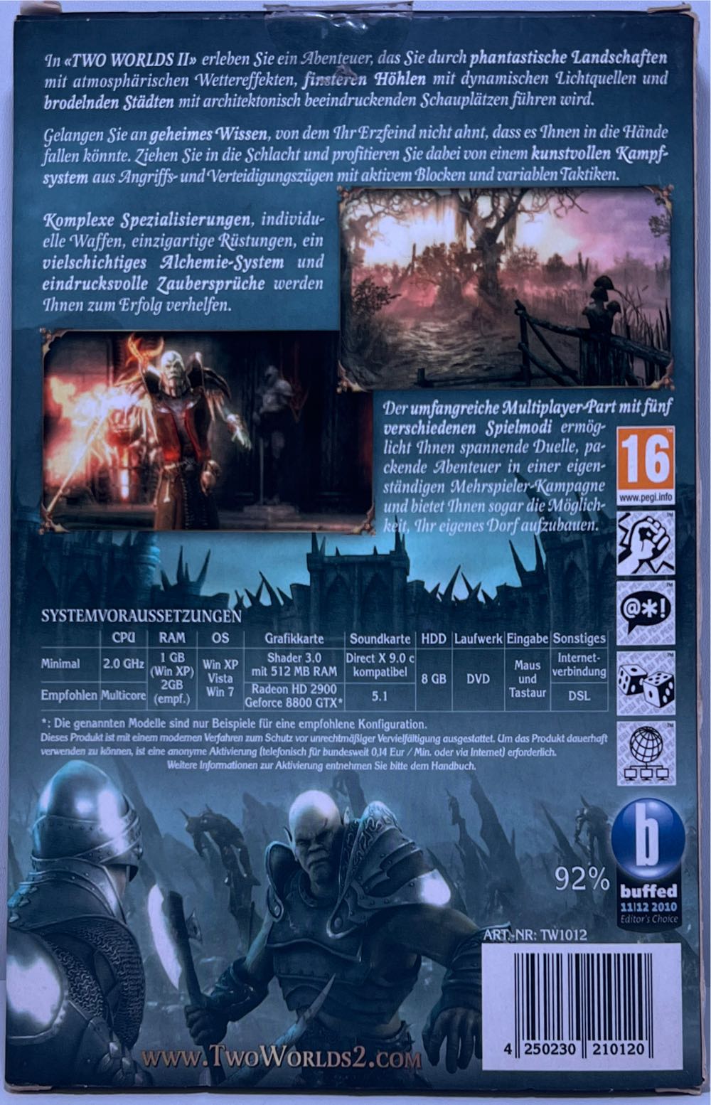 Two Worlds II - PC (TopWare Interactive - 1) video game collectible [Barcode 4250230210120] - Main Image 2