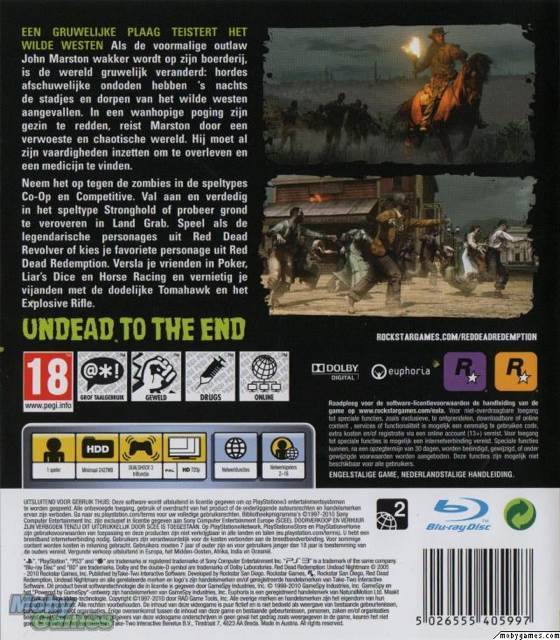 Red Dead Redemption: Undead Nightmare - Sony PlayStation 3 (PS3) (Take-Two Interactive Software - 1) video game collectible [Barcode 5026555406000] - Main Image 2
