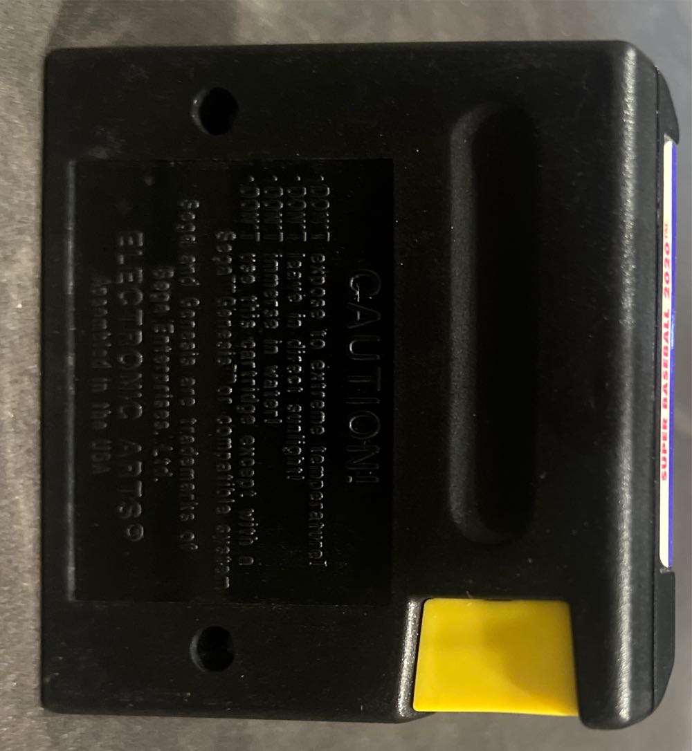 Super Baseball 2020 - Sega Genesis (Mega Drive) ((EA) Electronic Arts - 1-2) video game collectible [Barcode 014633071580] - Main Image 3