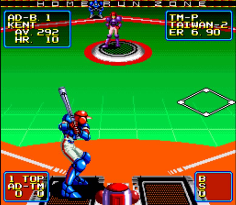 Super Baseball 2020 - Nintendo Super Nintendo Entertainment System (SNES) (Tradewest - 1-2) video game collectible [Barcode 031719199310] - Main Image 2