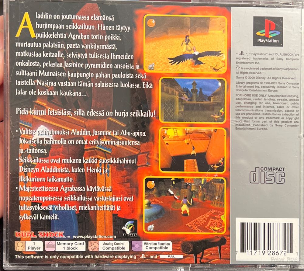 Aladdin Nasiran Kosto - Sony PlayStation (1) video game collectible - Main Image 2