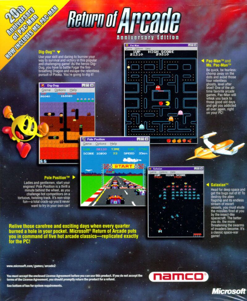 Return Of Arcade - PC (Microsoft Game Studios) video game collectible [Barcode 093007250295] - Main Image 2