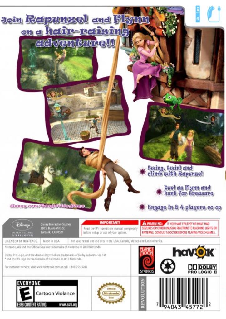 Disney Tangled - Nintendo Wii (Disney Interactive Studios - 1) video game collectible [Barcode 8717418283292] - Main Image 2