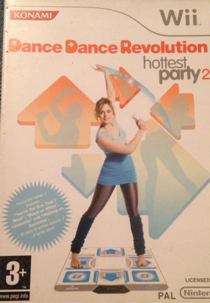 Dance Dance Revolution Hottest Party 2 - Nintendo Wii (Konami) video game collectible [Barcode 4012927091692] - Main Image 1