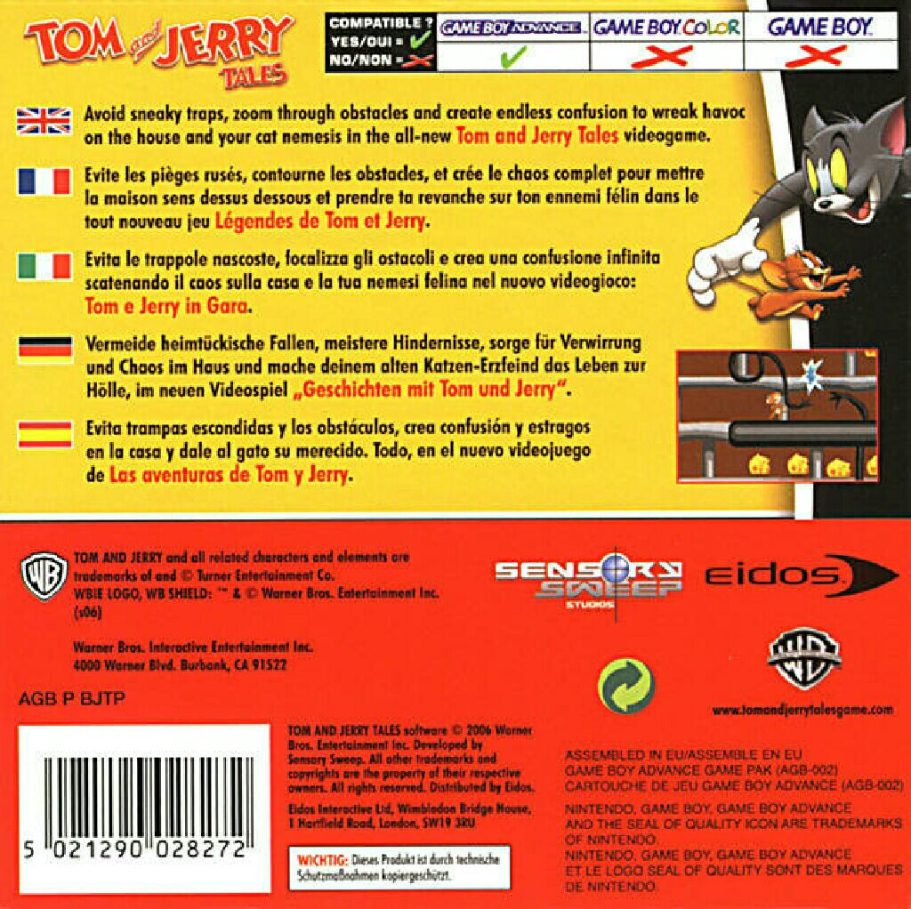 Tom And Jerry Tales - Nintendo DS (Warner Bros. Interactive - 1) video game collectible [Barcode 788687400299] - Main Image 2