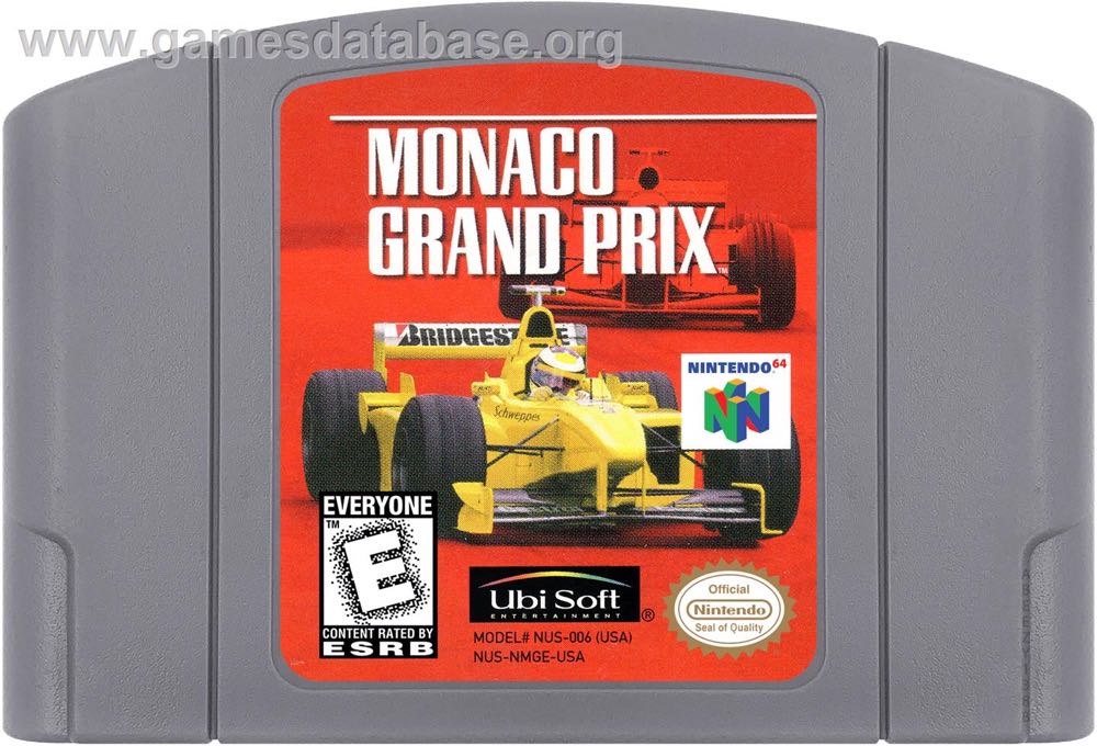 Monaco Grand Prix racing simulation 2 - Nintendo 64 (N64) (Ubisoft - 1-4) video game collectible [Barcode 008888130055] - Main Image 3