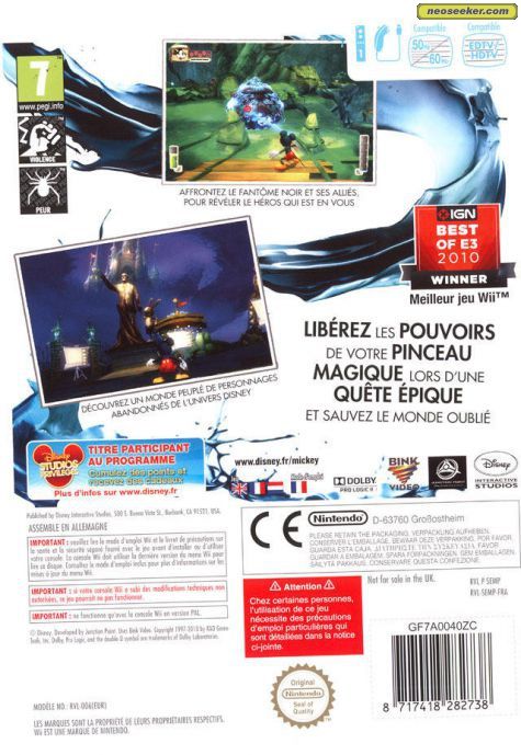 Disney Epic Mickey - Nintendo Wii video game collectible - Main Image 2
