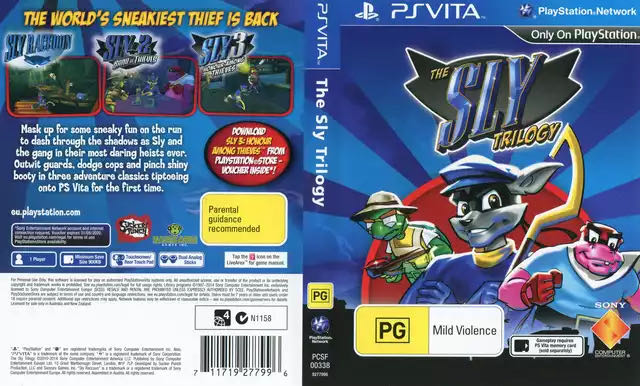 The Sly Trilogy - Sony PlayStation Vita (PS Vita) (Sony Computer Entertaiment - 1) video game collectible [Barcode 0711719277897] - Main Image 3