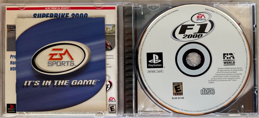 F1 2000 - Sony PlayStation (Ea Sports - 1-2) video game collectible [Barcode 014633140408] - Main Image 3