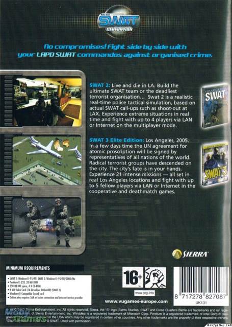 Swat Generation - PC (Sierra) video game collectible [Barcode 8717278825717] - Main Image 2