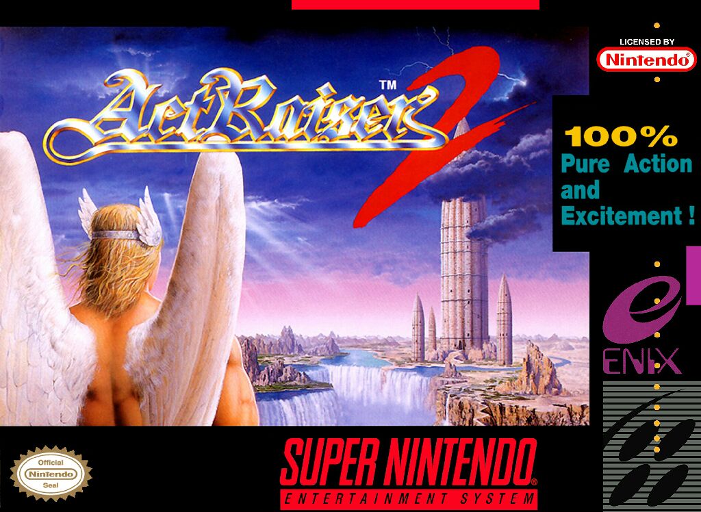 Actraiser 2 - Nintendo Super Nintendo Entertainment System (SNES) video game collectible - Main Image 1
