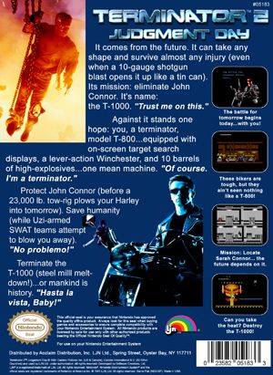 T2: Terminator 2 - Judgment Day - Nintendo Entertainment System (NES) video game collectible - Main Image 2