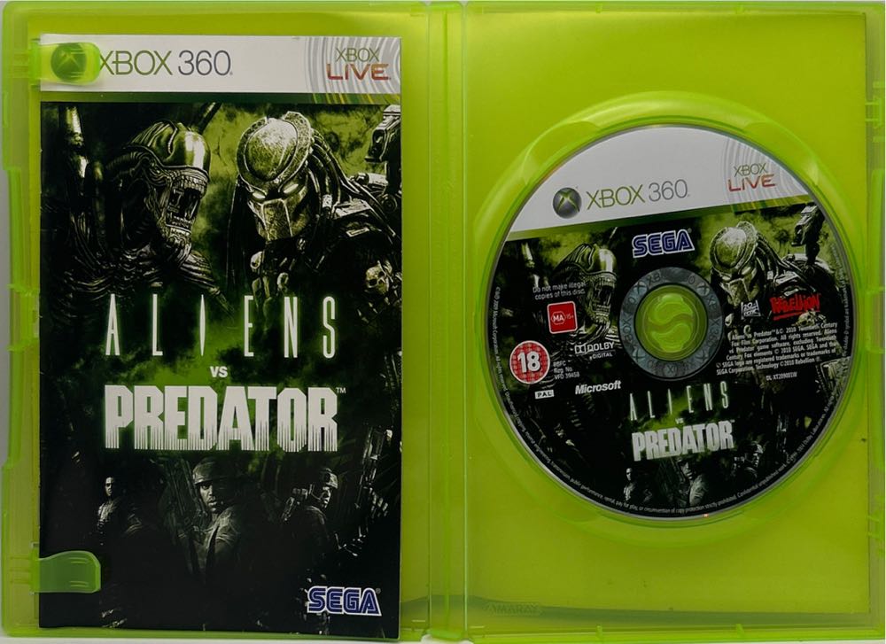 Aliens Vs Predator - Microsoft Xbox 360 (Sega - 1) video game collectible [Barcode 5055277002221] - Main Image 3