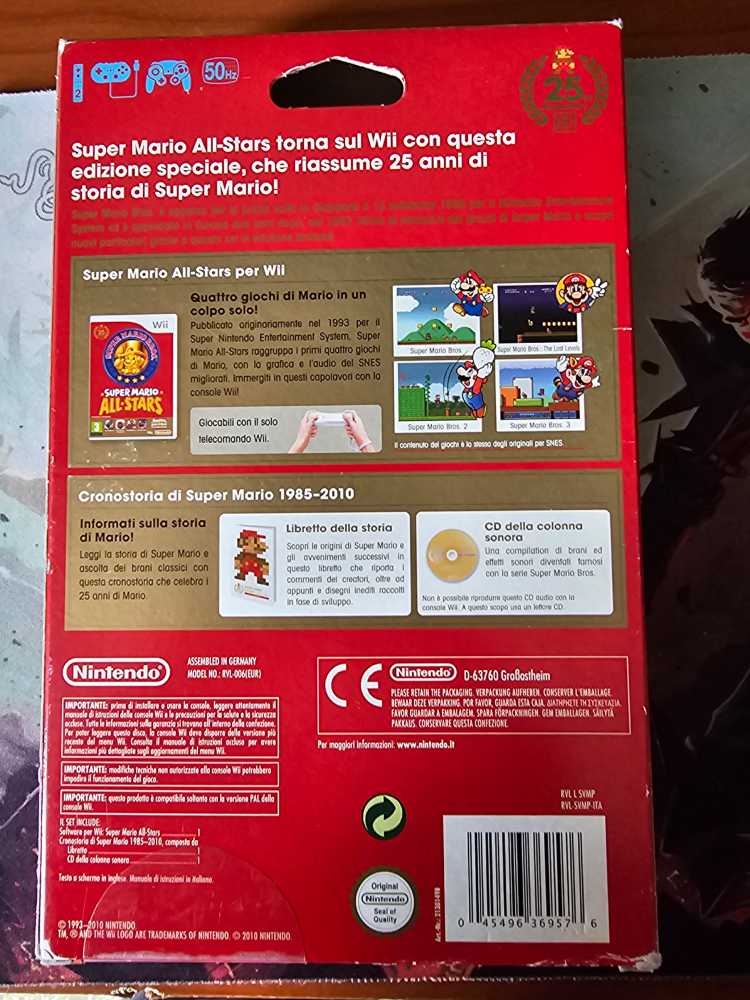 Super Mario 25th Anniversary - Nintendo Wii (Nintendo - 2) video game collectible [Barcode 045496369576] - Main Image 2